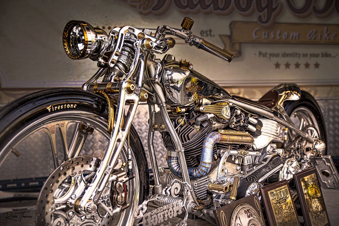 Custom Harley Davidson with many show awards