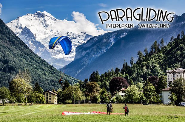 Paragliding in Interlaken, Switzerland 