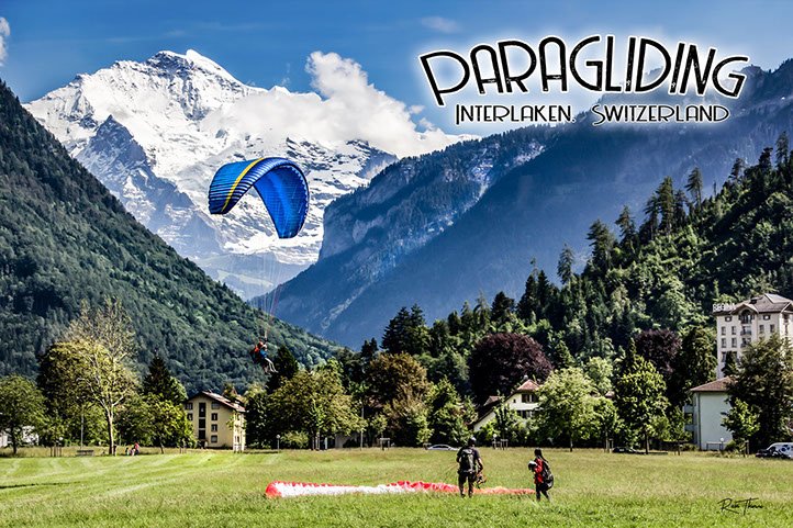 Paragliding in Interlaken, Switzerland 
