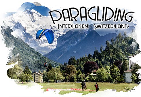 Paragliding in Interlaken, Switzerland 