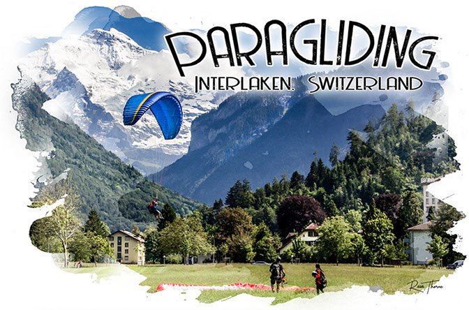 Paragliding in Interlaken, Switzerland 
