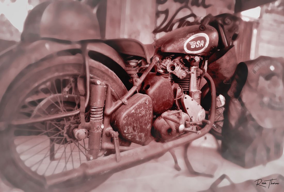 Old 194 BSA motorcycle