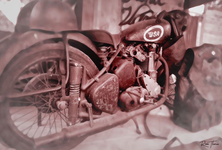 Old 194 BSA motorcycle